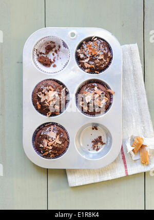 Cupcakes di toffee Foto Stock