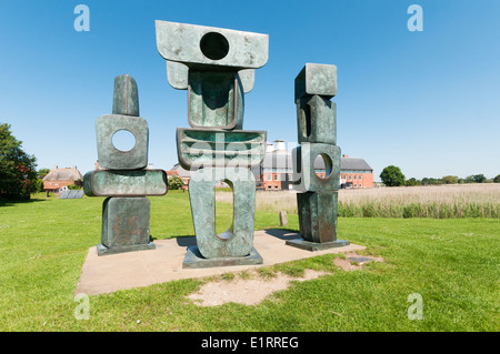 Inghilterra, Suffolk, Snape: Famiglia di uomo, scultore, Barbara Hepworth Foto Stock