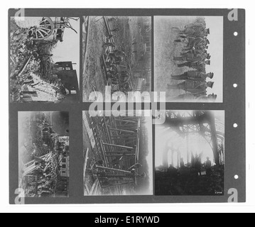 Canadian Official War Photos: Volume 4, parte del Canadian War Memorials Fund, che mostra fotografie ufficiali di guerra che raffigurano le forze canadesi durante la prima guerra mondiale. Questo volume cattura varie scene militari dal fronte e dalle operazioni dietro le quinte. Foto Stock