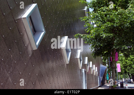 Progettazione edilizia e il rivestimento di comprese le piazze e i diamanti, Manchester, Regno Unito Foto Stock