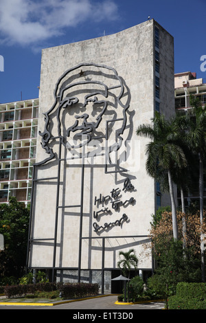 La grande immagine di Che Guevara, all Avana, Cuba Foto Stock