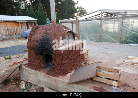 Fatto in casa forno adobe los pellines Cile Foto Stock