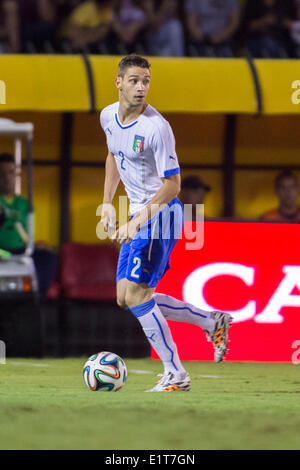 Rio de Janeiro, Brasile. 8 Giugno, 2014. Mattia De Sciglio (ITA) Calcio/Calcetto : formazione corrispondenza tra Fluminense 3-5 Italia a Estadio da Cidadania a Rio de Janeiro in Brasile . © Maurizio Borsari/AFLO/Alamy Live News Foto Stock