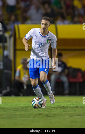 Rio de Janeiro, Brasile. 8 Giugno, 2014. Mattia De Sciglio (ITA) Calcio/Calcetto : formazione corrispondenza tra Fluminense 3-5 Italia a Estadio da Cidadania a Rio de Janeiro in Brasile . © Maurizio Borsari/AFLO/Alamy Live News Foto Stock