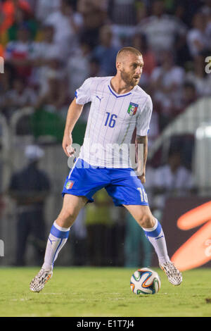 Rio de Janeiro, Brasile. 8 Giugno, 2014. Daniele De Rossi (ITA) Calcio/Calcetto : formazione corrispondenza tra Fluminense 3-5 Italia a Estadio da Cidadania a Rio de Janeiro in Brasile . © Maurizio Borsari/AFLO/Alamy Live News Foto Stock