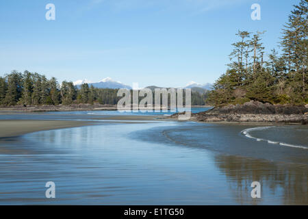 Schooner Cove vicino a Long Beach in Pacific Rim National Park vicino a Tofino British Columbia Canada sull'Isola di Vancouver in Clayoquot Foto Stock