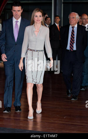 Madrid, Spagna. Il 6 giugno, 2014. La principessa Letizia di Spagna partecipa alla moda premi nazionali prima edizione presso il Museo Reina Sofia il 6 giugno 2014 a Madrid, Spagna. (Foto di Oscar Gonzalez/NurPhoto) © Oscar Gonzalez/NurPhoto/ZUMAPRESS.com/Alamy Live News Foto Stock