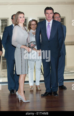 Madrid, Spagna. Il 6 giugno, 2014. La principessa Letizia di Spagna partecipa alla moda premi nazionali prima edizione presso il Museo Reina Sofia il 6 giugno 2014 a Madrid, Spagna. (Foto di Oscar Gonzalez/NurPhoto) © Oscar Gonzalez/NurPhoto/ZUMAPRESS.com/Alamy Live News Foto Stock