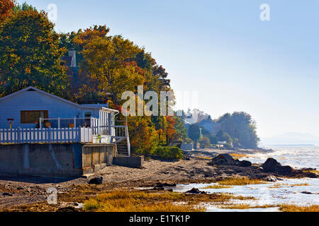 Notre Dame du Portage, sul fiume San Lorenzo, Quebec, Canada Foto Stock