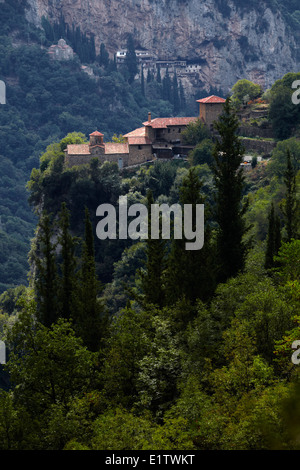 In Europa, in Grecia, Peloponneso, Arcadia, Philosophos Monastero, Lousios' s Gorge, Foto Stock