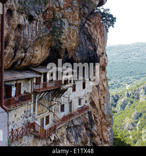 In Europa, in Grecia, Peloponneso, Arcadia, Ioannis Prodromos monastero ingresso, Lousios' s Gorge, Foto Stock