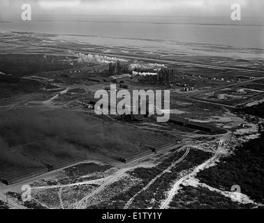 [Vista Aerea, Aransas Pass impianto, Regno Carbon Co.] Foto Stock