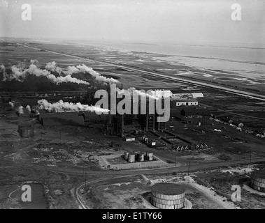 [Vista Aerea, Aransas Pass impianto, Regno Carbon Co.] Foto Stock