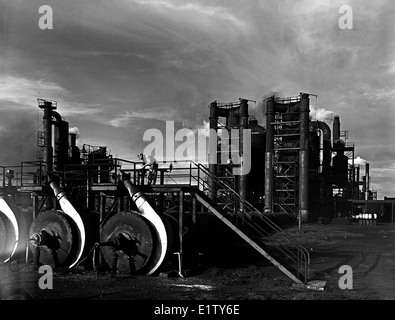 [Lavoratore di girare la valvola, Aransas Pass impianto, Regno Carbon Co.] Foto Stock