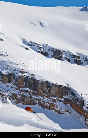 Tim Haggerty, ghiacciaio Lodge, Golden, BC Foto Stock