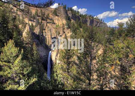 Caduta della torre, il Parco Nazionale di Yellowstone, Wyoming USA Foto Stock
