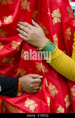Festival culturali, Boishakhi Mela, per il sud comunità asiatica, a est di Londra - Inghilterra Foto Stock