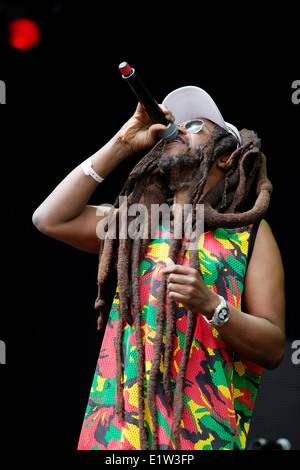 Steel Pulse live sul palco del Big Chill Music Festival 2011 Foto Stock