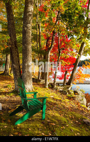 Milford House cabine, Geier Lago, South Milford, Annapolis County, Nova Scotia, Canada Foto Stock