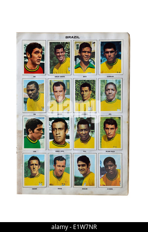 Football Soccer player raccolta carta Foto Stock