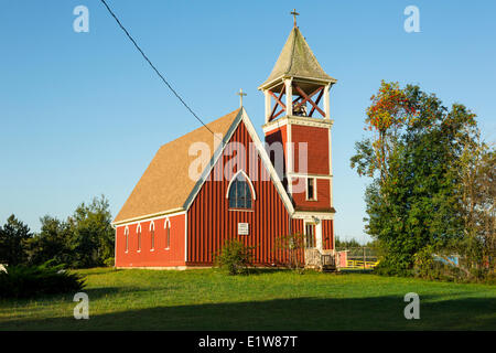 La Chiesa del Buon Pastore, costruita nel 1892, è un modesto, legno, paese della chiesa anglicana, Tidnish, Nova Scotia, Canada Foto Stock