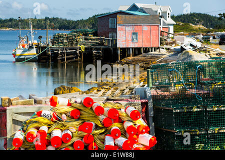 Lobster boe, West Dover, Nova Scotia, Canada Foto Stock