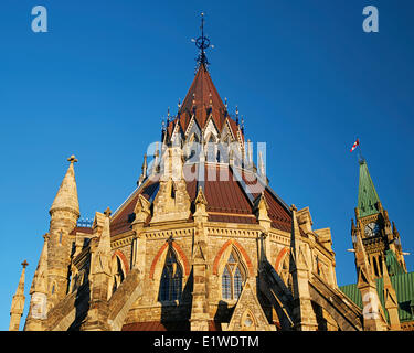 La biblioteca del parlamento, gli edifici del Parlamento europeo, Ottawa, Ontario, Canada Foto Stock