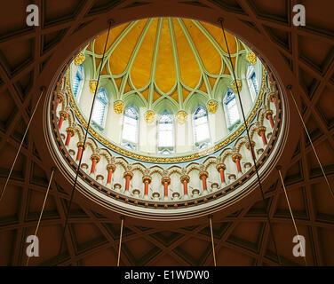 La biblioteca del parlamento, cupola interna, gli edifici del Parlamento europeo, Ottawa, Ontario, Canada Foto Stock