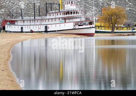 SS Sicamous nave e museo della marina sulla riva del lago Okanagan in Penticton, British Columbia, Canada. Foto Stock