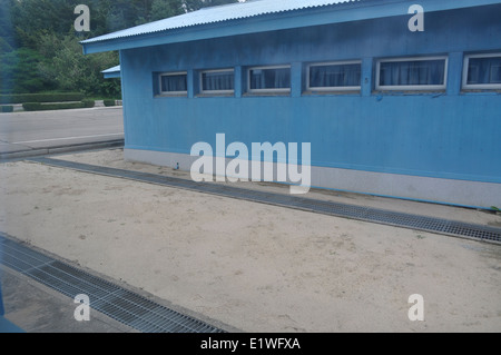 JSA Joint Security Area DMZ, Demilitarized Zone, la Corea del Sud. Foto Stock