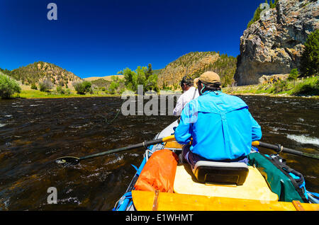 Foro grande fiume, Montana di pesca alla trota Foto Stock