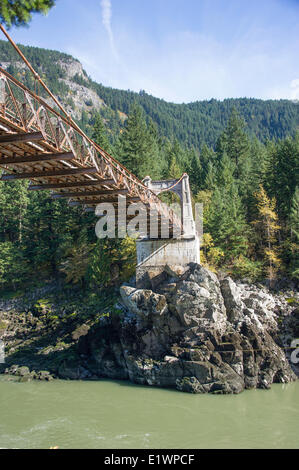 Questa è la seconda di tre ponti Alexandra nord speranza BC Canada è stato aperto nel 1926. Esso è parte di un patrimonio speciale parco. Foto Stock