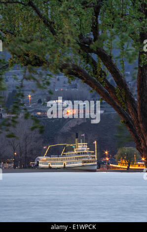 SS Sicamous nave e museo della marina sulla riva del lago Okanagan in Penticton, British Columbia, Canada. Foto Stock