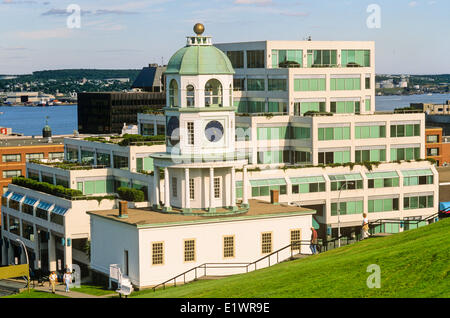 Città Vecchia orologio, Halifax Citadel National Historic Site, Halifax, Nova Scotia, Canada Foto Stock