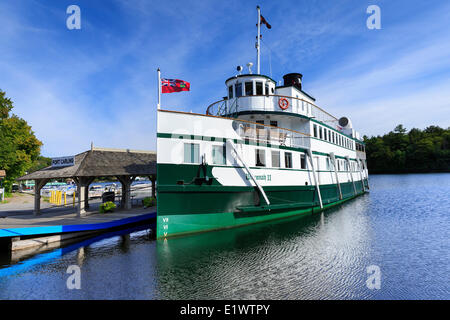 Ll Wenonah steamship, Port Carling Muskoka, Ontario, Canada Foto Stock