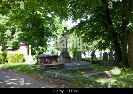 Kensal Green Cemetery su Harrow Road a ovest di Londra - Regno Unito Foto Stock