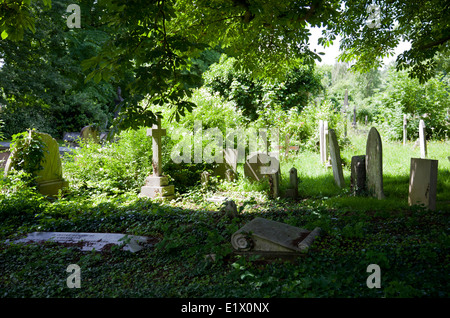 Kensal Green Cemetery su Harrow Road a ovest di Londra - Regno Unito Foto Stock