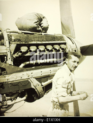 Gruppo Caccia; 7 Air Force; 28th; P-51 Foto Stock