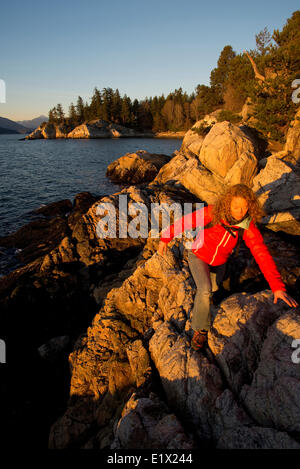 Escursioni a Whytecliff Park, West Vancouver, British Columbia, Canada Foto Stock