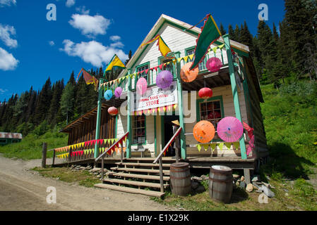 Chinatown. La storica Gold Rush città di Barkerville. Regione Cariboo, British Columbia. Canada Foto Stock