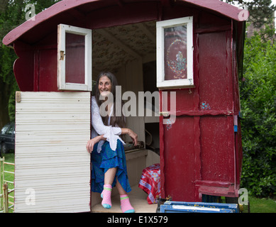 Gypsy Roma viaggiatore storia mese Dorchester Foto Stock