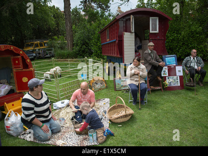 Gypsy Roma viaggiatore storia mese Dorchester Foto Stock