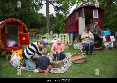 Gypsy Roma viaggiatore storia mese Dorchester Foto Stock