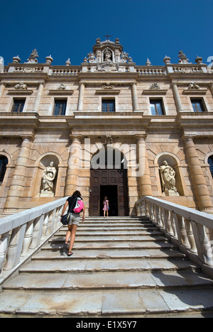 Certosa di San Lorenzo, ingresso, Padula, Campania, Italia Foto Stock