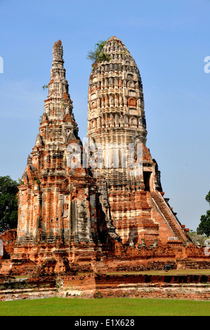 AYUTTHAYA, Thailandia: 1629 Wat Chai Wattanaram Foto Stock