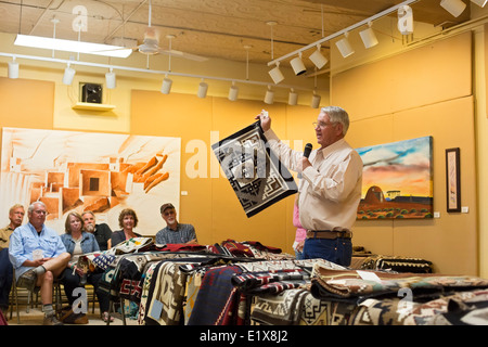 Navajo Rug Auction Foto Stock