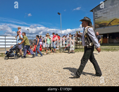 Uomo in cappello da cowboy Foto Stock