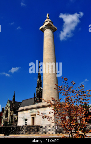 BALTIMORE, MARYLAND: Colonna di Washington Foto Stock