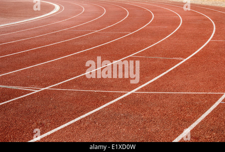 Il numero sulla via di corsa Foto Stock