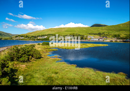 In Irlanda la contea di Galway, Connemara area, il lago Leenane Foto Stock